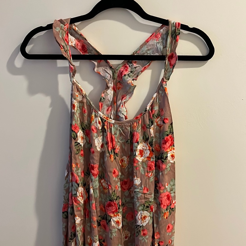 Floral high-low dress